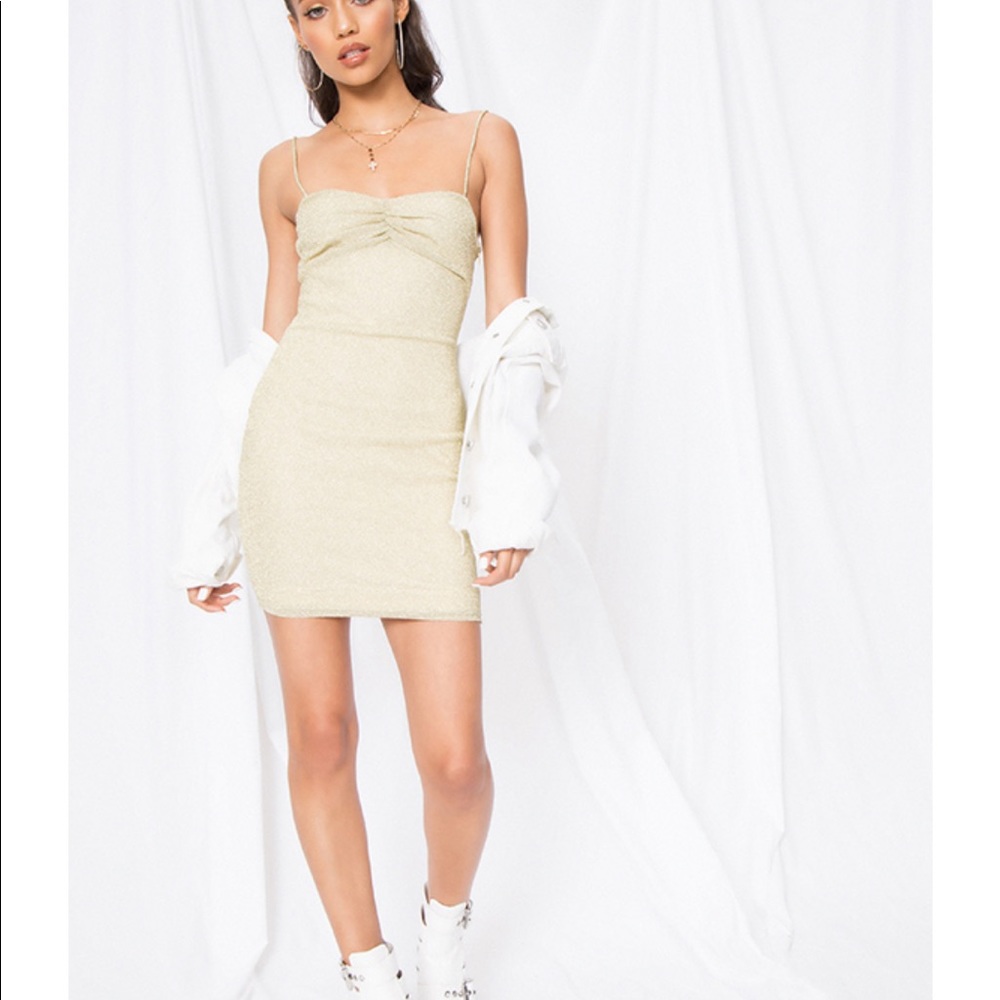 NWT. Revolve By the way Aran metallic mini dress